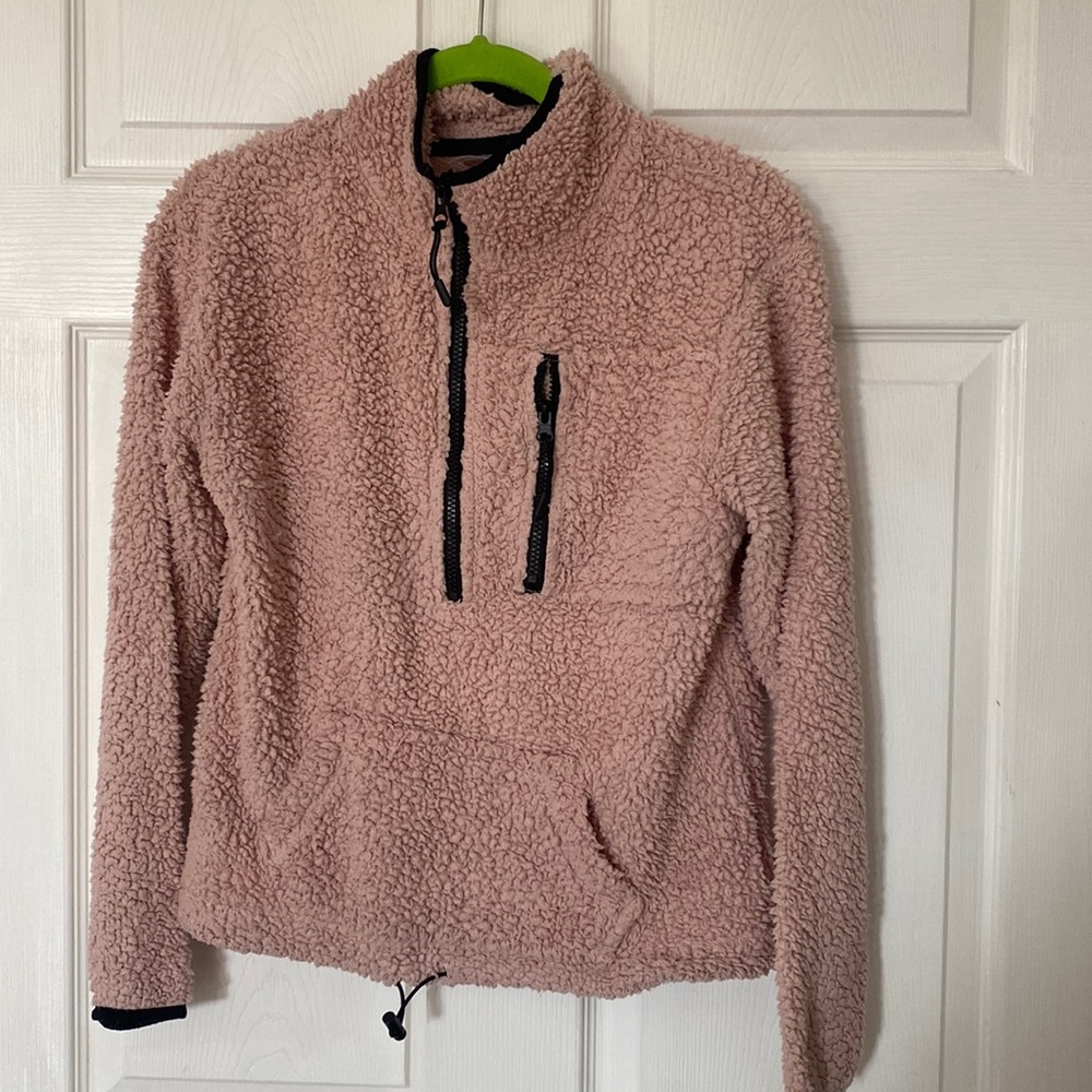 Fleece jacket worn